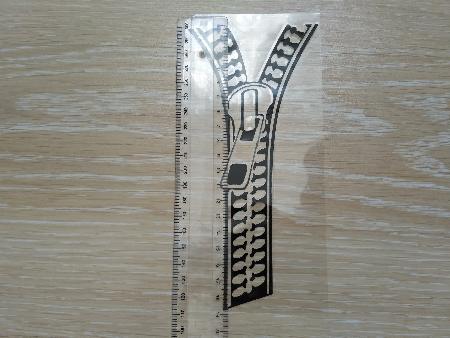 Наклейка на автомобиль Молния застежка черная Киев - изображение 4