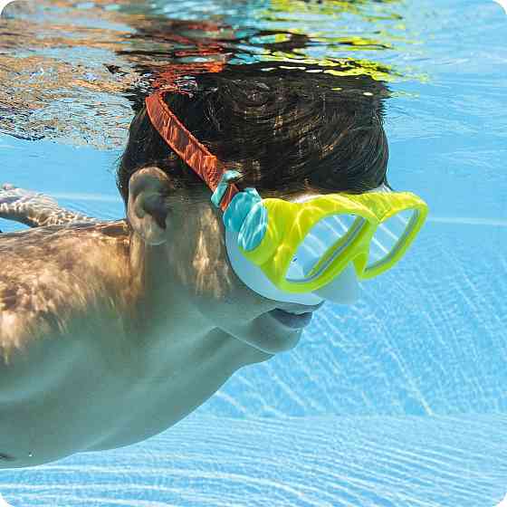 Маска для плавания Bestway 22039 красно-желтая Киев