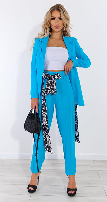 Лляний костюм зі штанами (42) Київ - фото 5