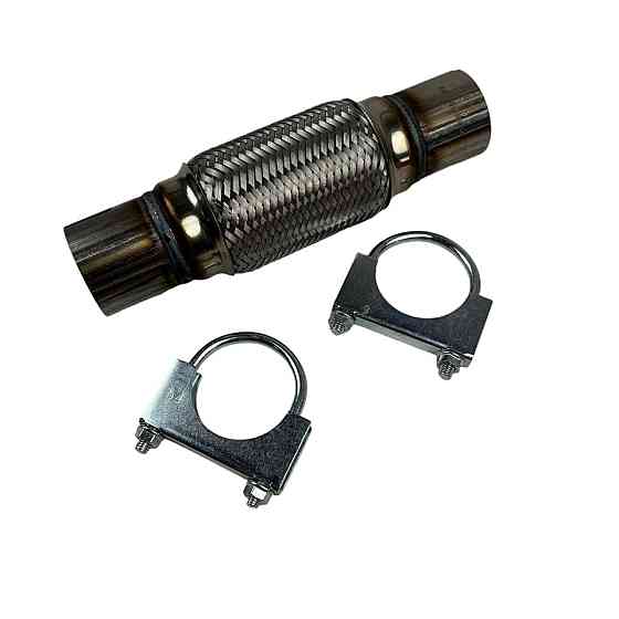 Гофра 50х150x250 крепление под хомут в сборе AGK глушителя Мукачево