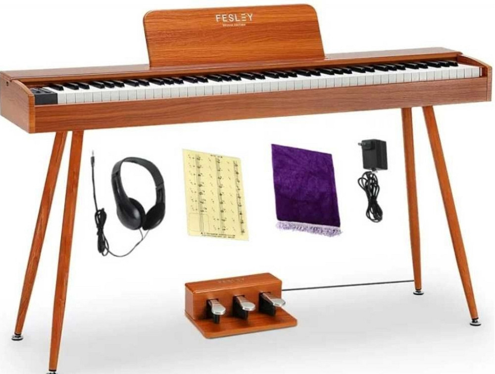 Цифрове піаніно Fesley FEP760 (стійка, 3 педалі, пюпітр, адаптер) Харків - фото 8