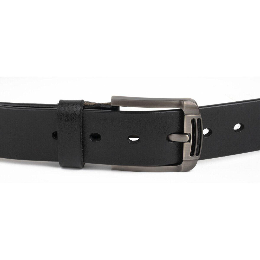 Ремень мужской с затемненной пряжкой механика Vintage 20314 Черный Киев - изображение 4