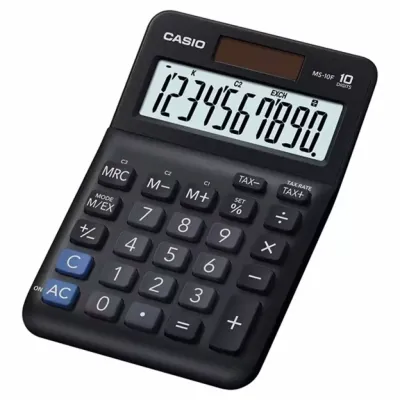Калькулятор Casio MS-10F-WA-EP, черный (CALC-CAS-MS-10F-WA-E) Винница - изображение 1