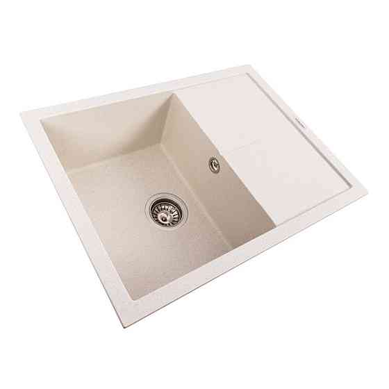 VALESO Гранітна мийка VALESO CRIPTA 6550 матова Біла в крапку Киев