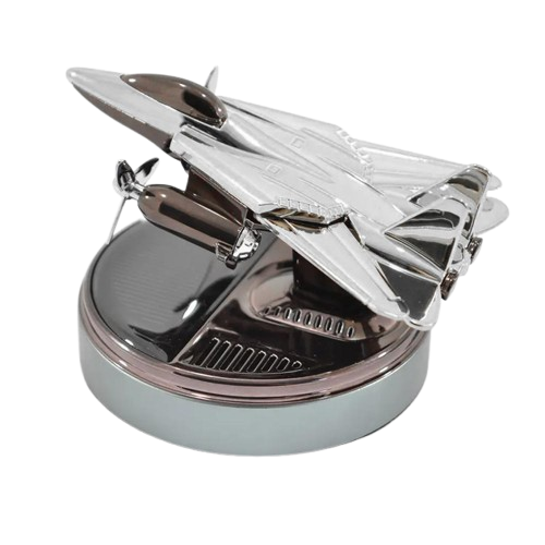 Ароматизатор для автомобіля Винищувач В1 на сонячній батареї Сріблястий Київ - фото 1