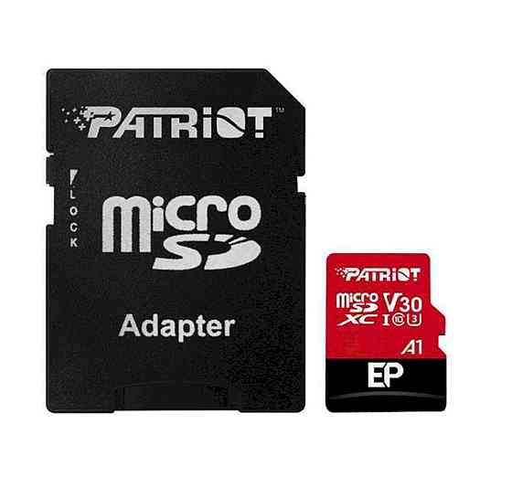 microSDXC (UHS-1 U3) Patriot EP Series 1Тb class 10 V30 (R-100MB/s, W-80MB/s) (adapter SD) Київ