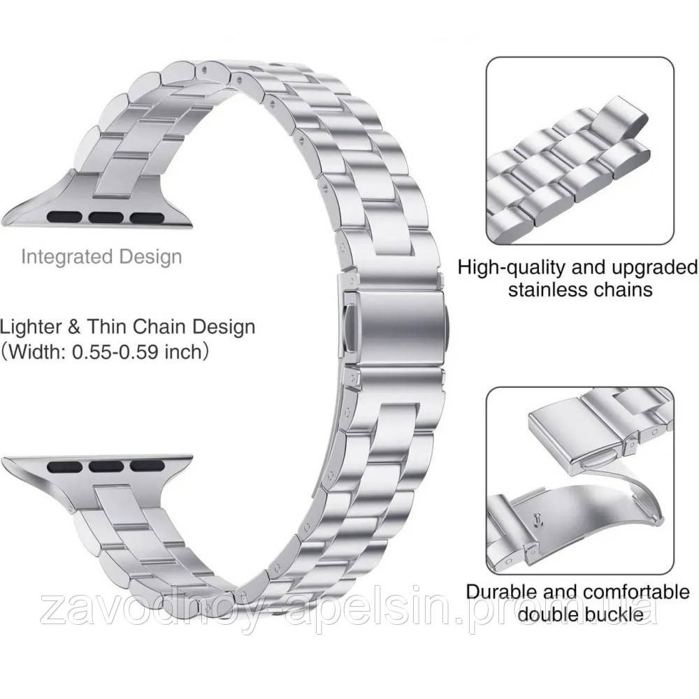 Ремінець Браслет Apple Watch 38 40 41 металевий (срібло) Одеса - фото 5