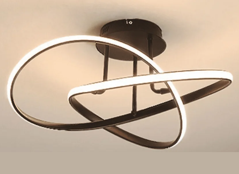 Люстра світлодіодна стельова PJ866 (Чорний) 60см Вінниця - фото 2