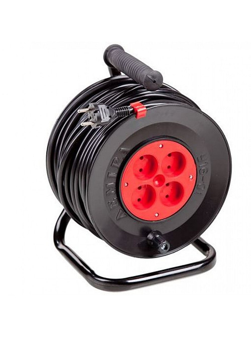 Удлинитель на катушке Лемира У-16-01 ПВС 2х1,5 без Т/З 50м Коломыя - изображение 1