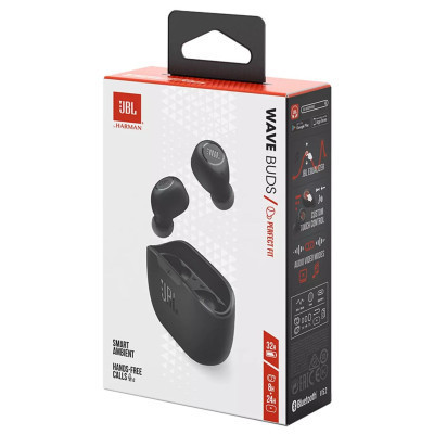Наушники JBL Wave Buds TWS Black (JBLWBUDSBLK) Винница - изображение 5