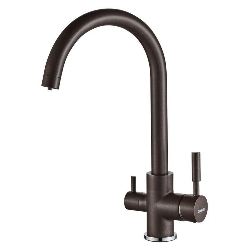 Смеситель для кухни под осмос Globus Lux LAZER GLLR-0333-6-MARONE (000019234) Киев - изображение 1