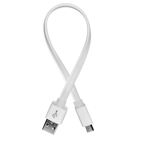 Кабель USB MicroUSB ColorWay CW-CBUM-MUM25W 2,0A 0,25м білий Житомир