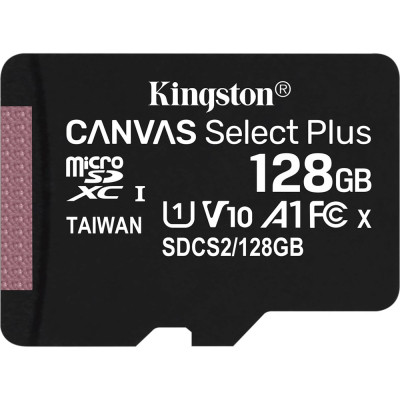 Карта пам&apos;яті Kingston 128GB microSDXC Class 10 Canvas Select Plus 100R A1 (SDCS2/128GBSP) Вінниця - фото 1