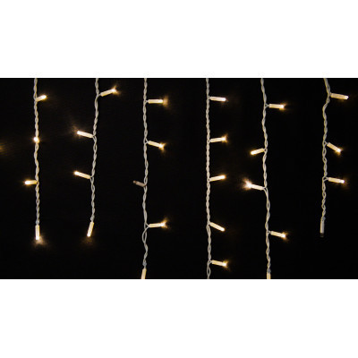 Гірлянда Delux ICICLE 75 LED 2 x 0.7 м IP44 EN Теплий білий/білий (90016594) Вінниця - фото 1