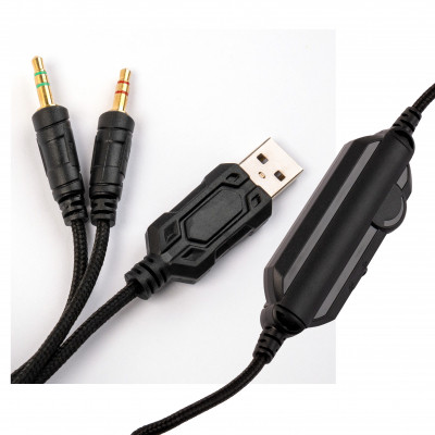 Наушники Vinga HSCU-160 Gaming LED Black (HSCU-160) Винница - изображение 9