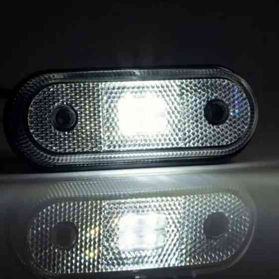 Фонарь овальный белый 120х46мм FT-020 B LED (12-24V) маркерный Мукачево