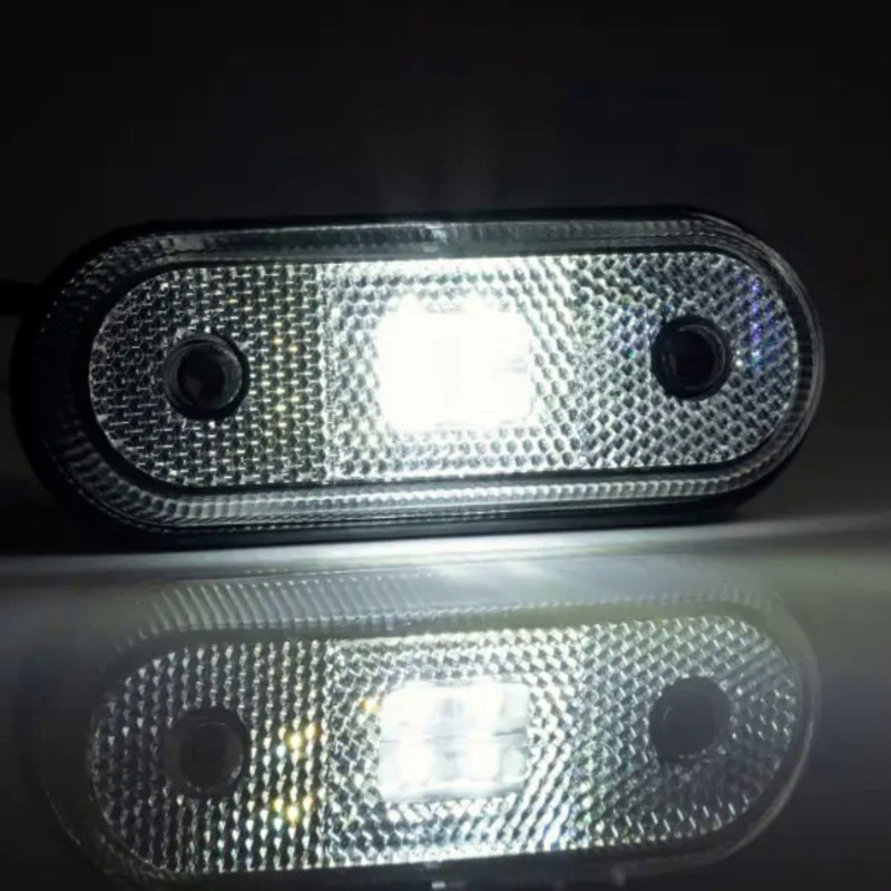 Фонарь овальный белый 120х46мм FT-020 B LED (12-24V) маркерный Мукачево - изображение 1