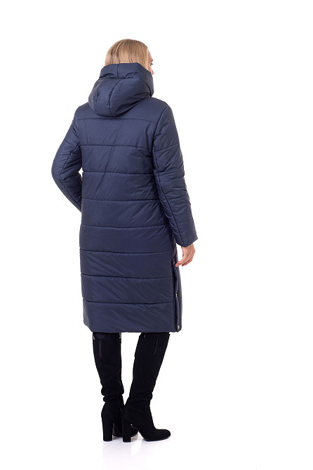 Пуховик довгий жіночий зимовий без хутра Київ - фото 3