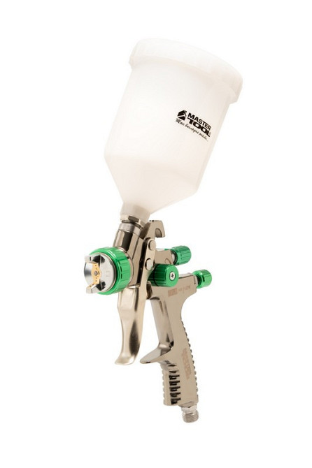 Фарбопульт MASTERTOOL LVLP ВБ 600 мл пластик Ø1.3 мм 125-170 л/мин 1.5-2.5 бар 80-8801 Ровно - изображение 1