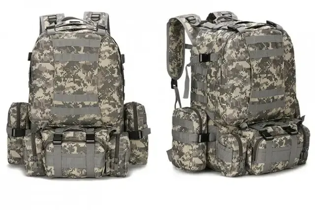 Хаки Рюкзак тактический с итогами Eagle B08 55 литр / Военный, штурмовой / Армейский Коломия - фото 8