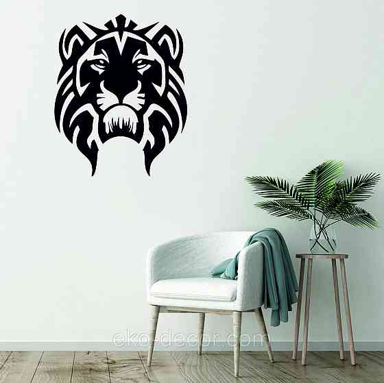 Декоративное настенное Панно «Лев» Декор на стену 90*73 см, Черный Киев