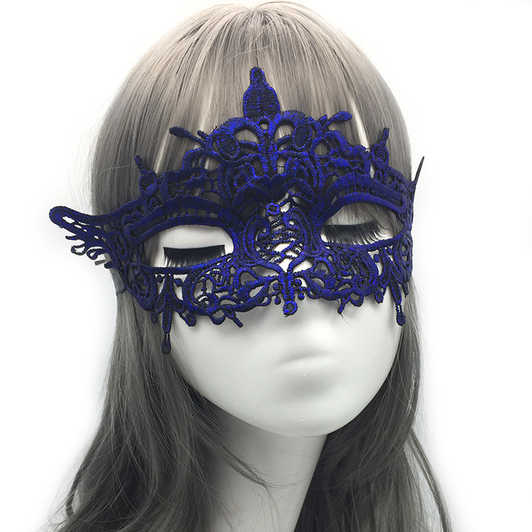 Святкова маска венеціанська на лице one size синій Київ - фото 2