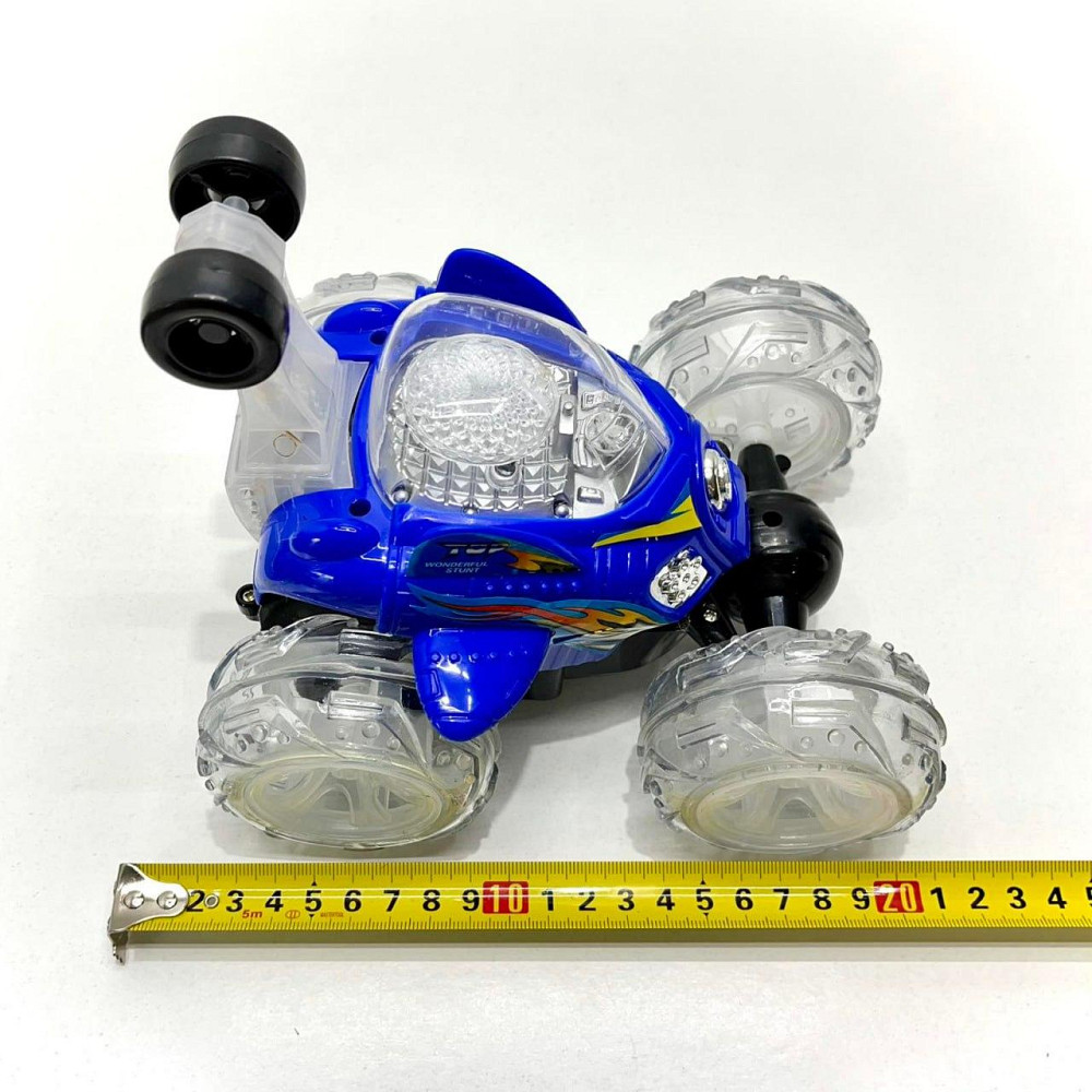 Машина Перевертень радіокерована трюкова зі колесами, що світяться 19см Синя (9996 M) Чернігів - фото 7