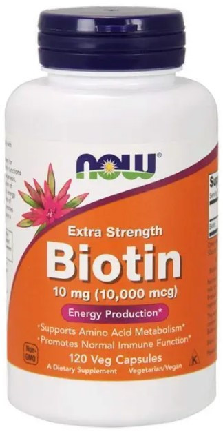 Біотин від випадіння волосся Now Foods Biotin 10000 мкг 120 вег капсул Київ - фото 1