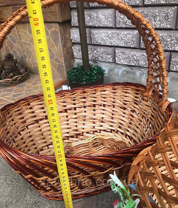 Корзина пасхальная из лозы плетеная (1 шт) Киев - изображение 6
