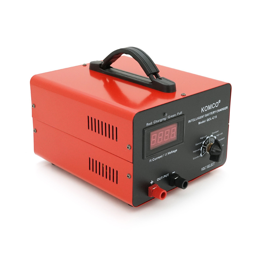 Зарядний пристрій для акумуляторів QCL-C15, AGM/LiFePO4,15А, + крокодили, 290x247x157mm Київ - фото 1