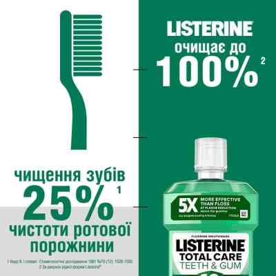 Ополіскувач для порожнини рота Listerine Total Care Захист зубів та ясен 500 мл (3574661070377/5010123714383) Вінниця