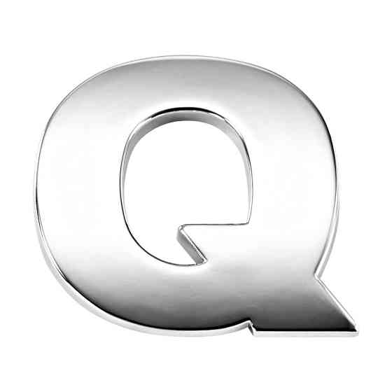 Наклейка 3 см Буква Q Київ