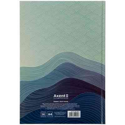Канцелярская книга Axent Waves А4, 96 листов, клетка, синяя (8422-562-A) Винница