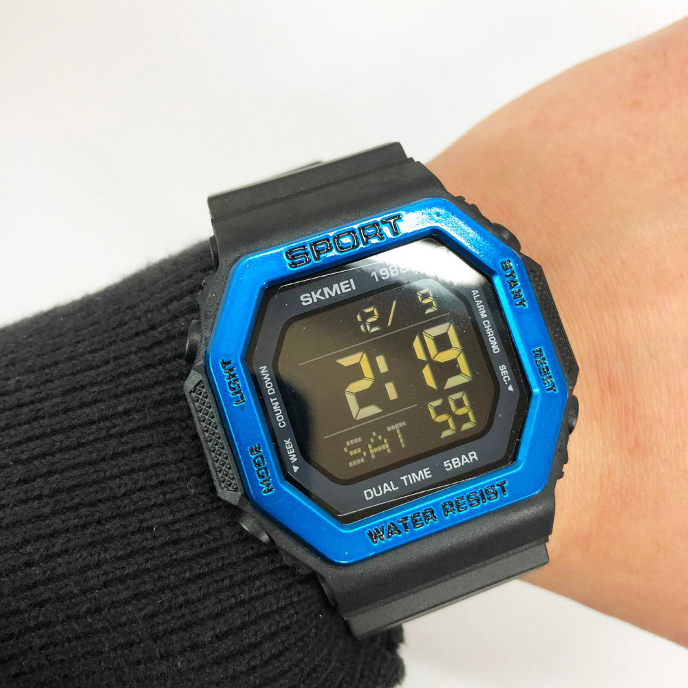 Часы военные мужские SKMEI 1988BU, Военные часы с секундомером Мужские тактические GV-60 Львов - изображение 3