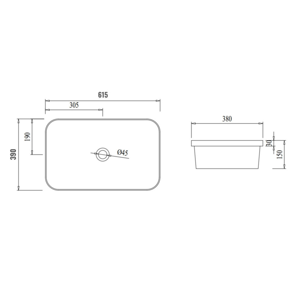 Раковина Qtap Scorpio 615х390х150 White QT1411K491WN Київ - фото 2
