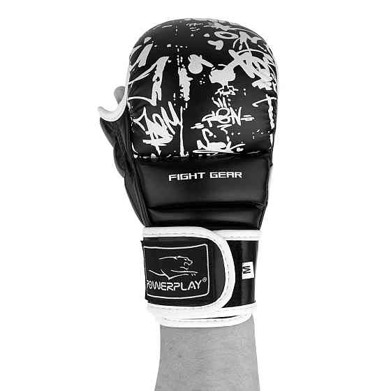 Рукавички для Karate PowerPlay 3092KRT Чорні-Білі XL Кам'янське
