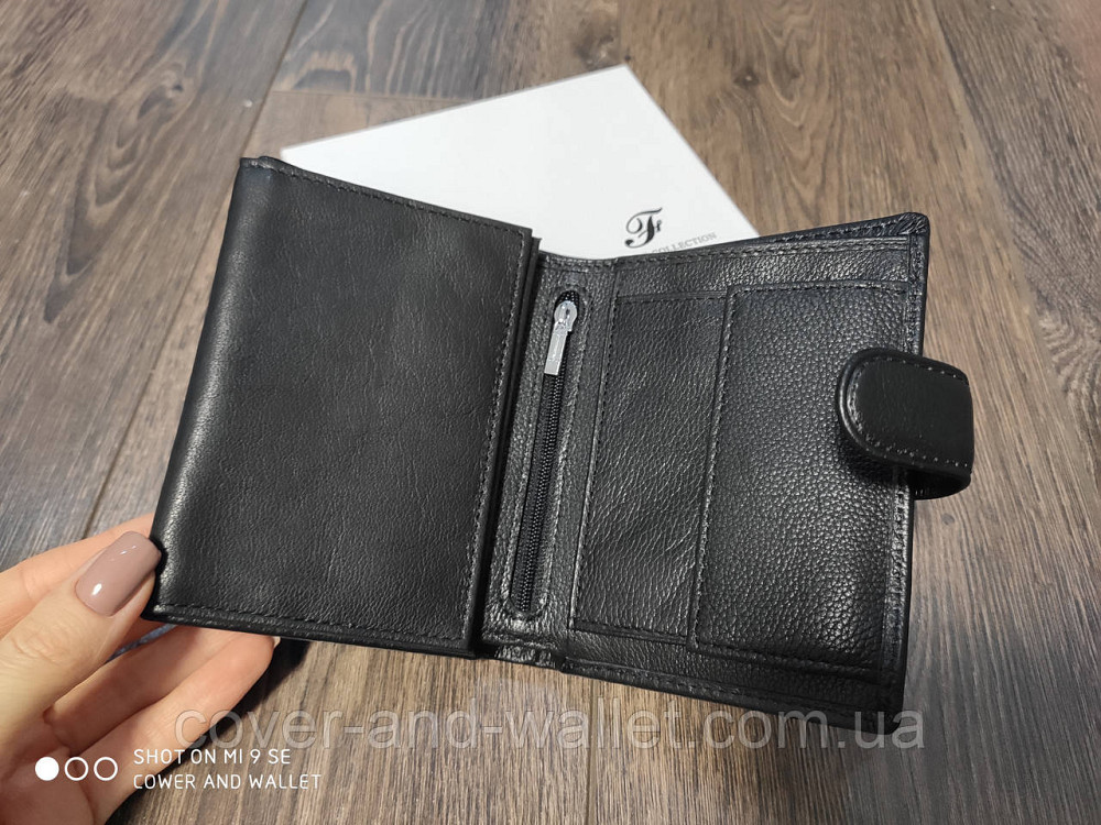 Шкіряний чоловічий гаманець вертикального типу Marco Coverna Київ - фото 4