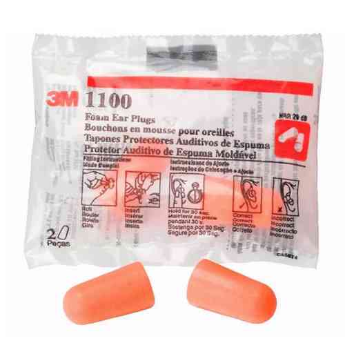 Беруши 3M 1100 29дБ, упаковка 100 пар, затычки в уши для ушей от шума Винница