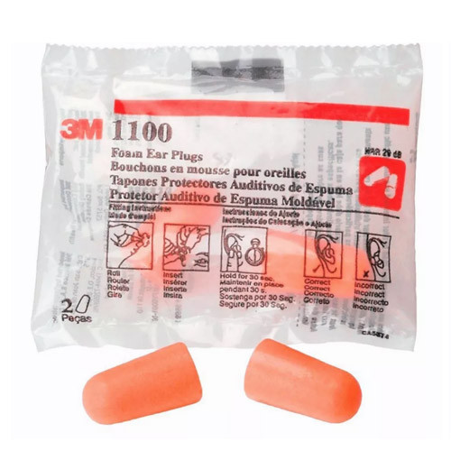Беруши 3M 1100 29дБ, упаковка 100 пар, затычки в уши для ушей от шума Винница - изображение 2
