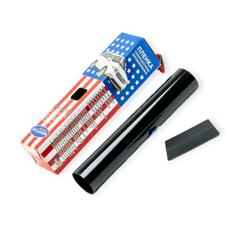 Плівка - смуга тонувальна лобова autodnepr 0.2x3.0m black суцільна Мукачево - фото 1