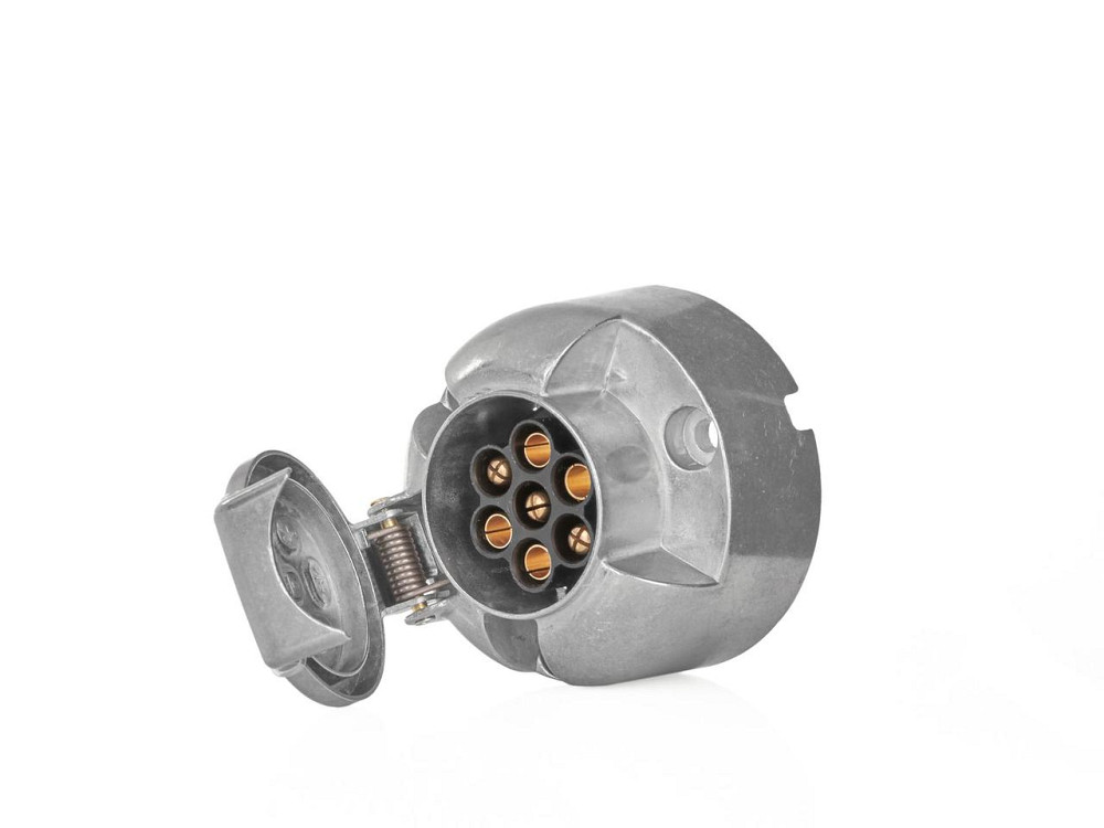 Причіпа розетка алюмінієва "GEKO" 7 PIN 12V Київ - фото 1