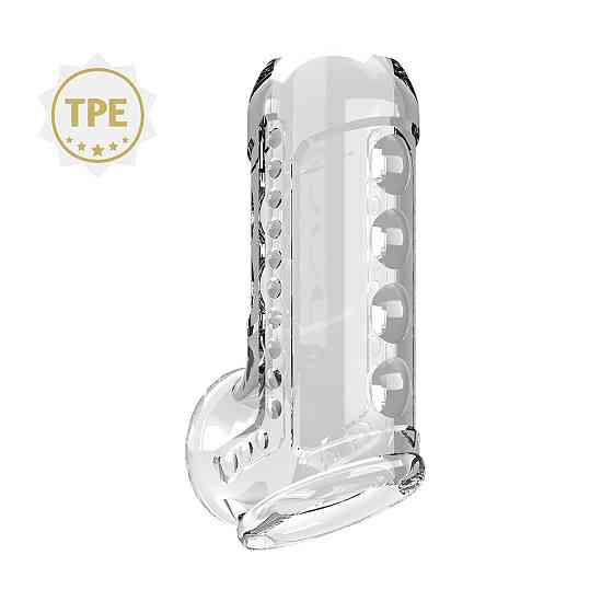Стимулирующая насадка на пенис Pretty Love - Penis Sleeve Long Clear, BI-026267M Sex Aura Киев
