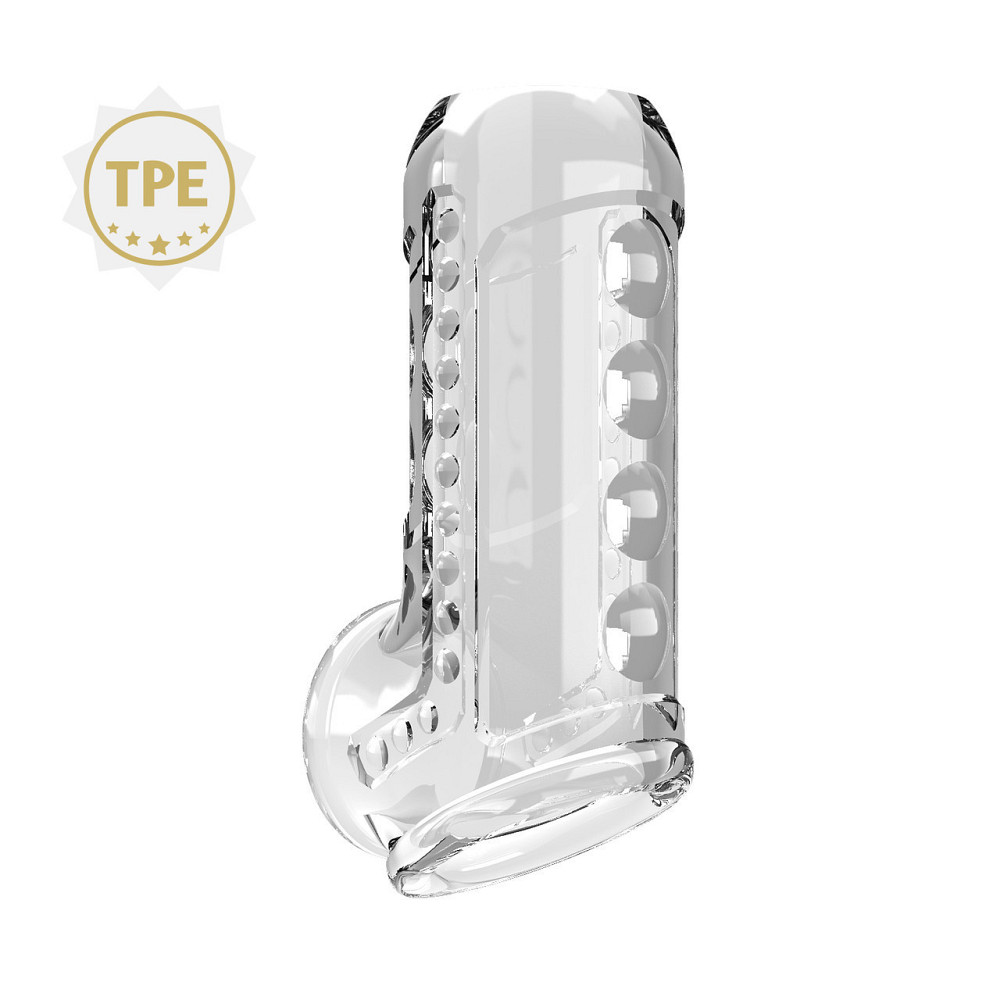 Стимулирующая насадка на пенис Pretty Love - Penis Sleeve Long Clear, BI-026267M Sex Aura Киев - изображение 2