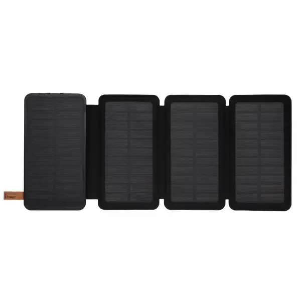 Універсальна мобільна батарея Power Bank Viakihg 10000 mAh Solar (реальна ємність 8000mAh) Чорний Вінниця - фото 1