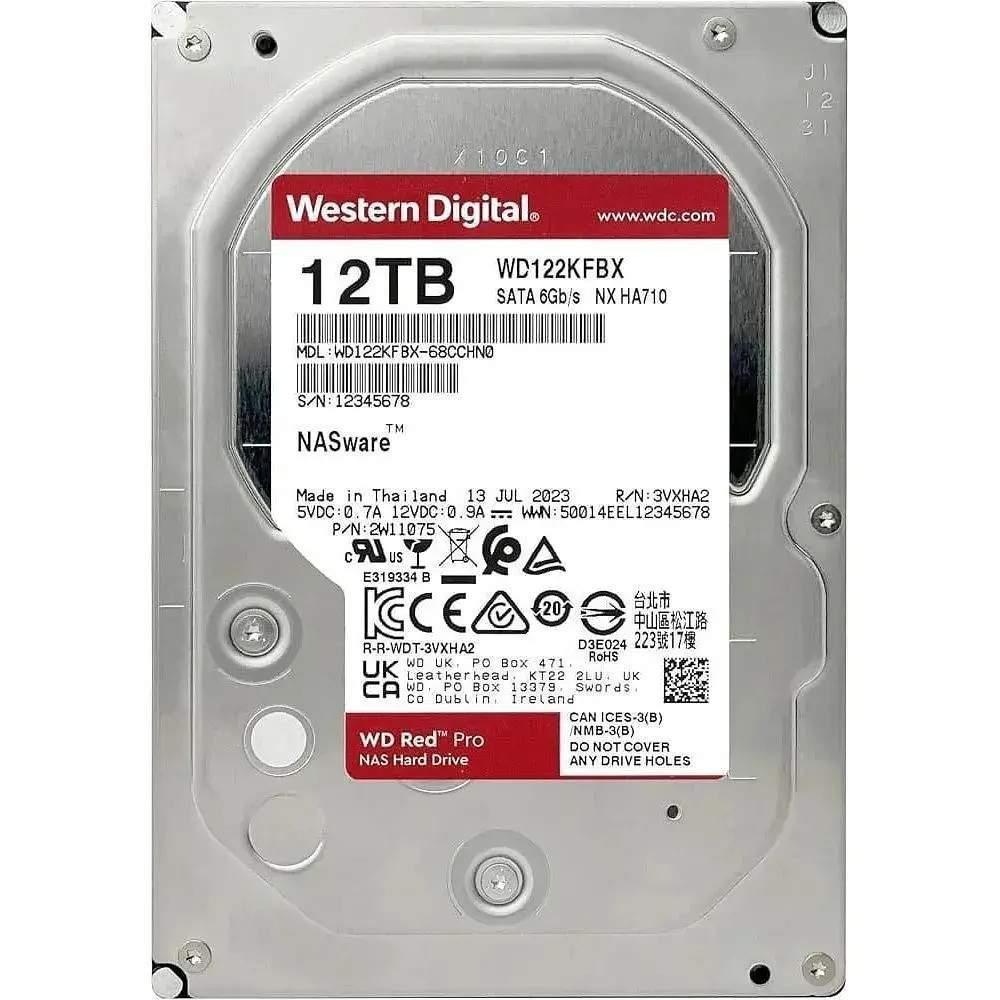 Накопичувач HDD SATA 12.0TB WD Red Pro NAS 7200 rpm 512 MB (WD122KFBX) ( 3.5" ) Харків - фото 2
