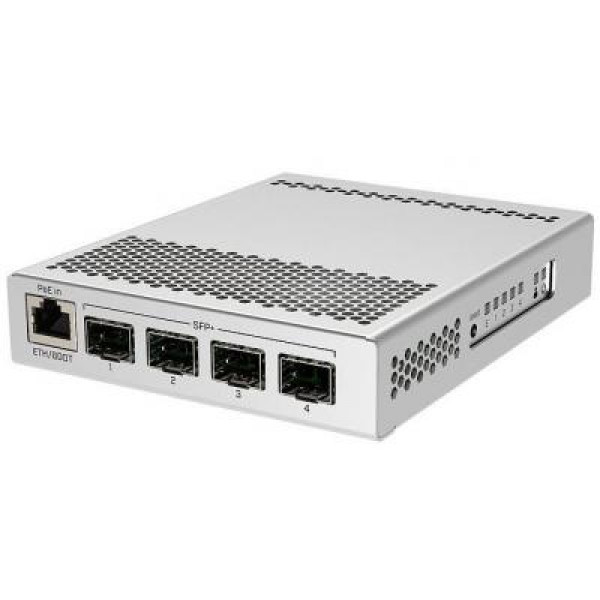 Комутатор Mikrotik CRS305-1G-4S+IN, 4x SFP+ ports, 1x Gigabit Ethernet, metallic enclosure (CRS305-1G-4S+IN ) Київ - фото 1