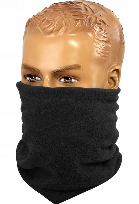 Універсальний Тактичний Бафф (Шарф) з флісу багатофункціональний Mil-Tec від Sturm (12217002) Black Нововолинськ - фото 6