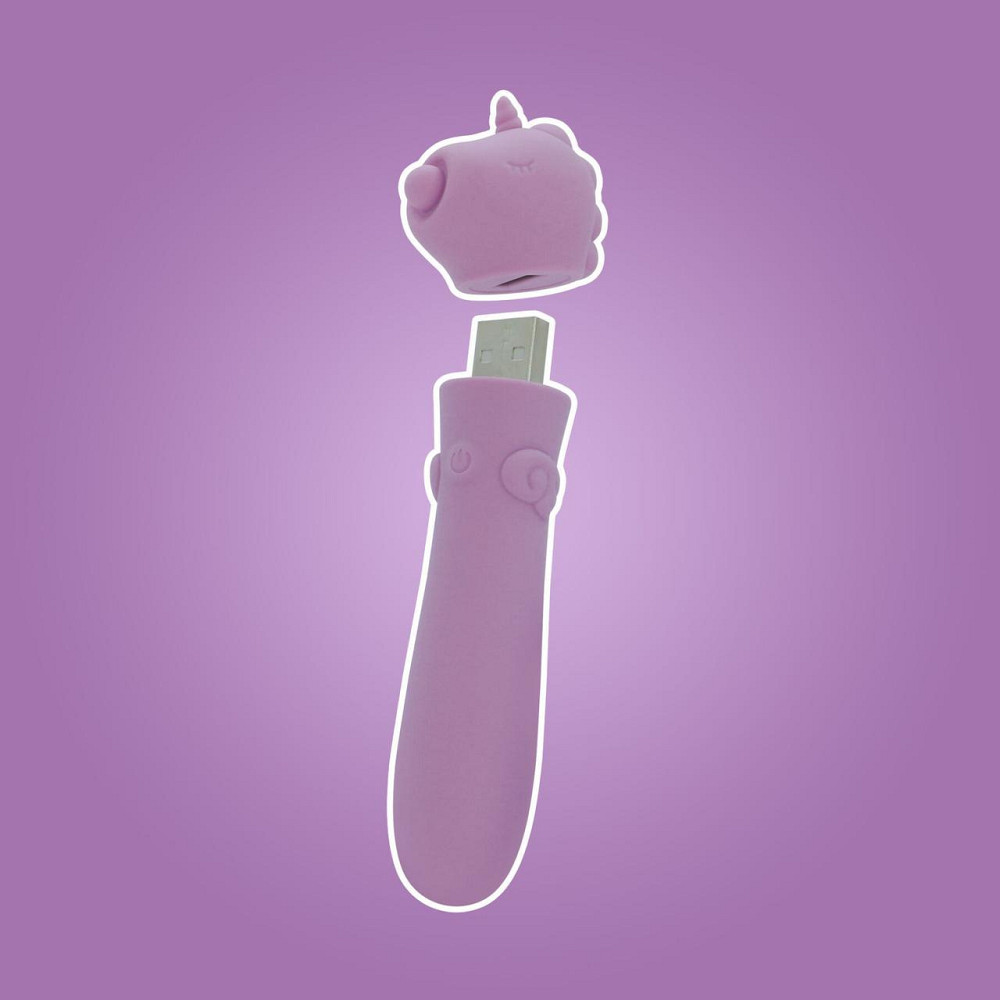 Вібратор-єдиноріжка Unihorn USB Bullet – Karma Lilac, віброкуля, USB-зарядка, 10 режимів Sex Aura Київ - фото 8