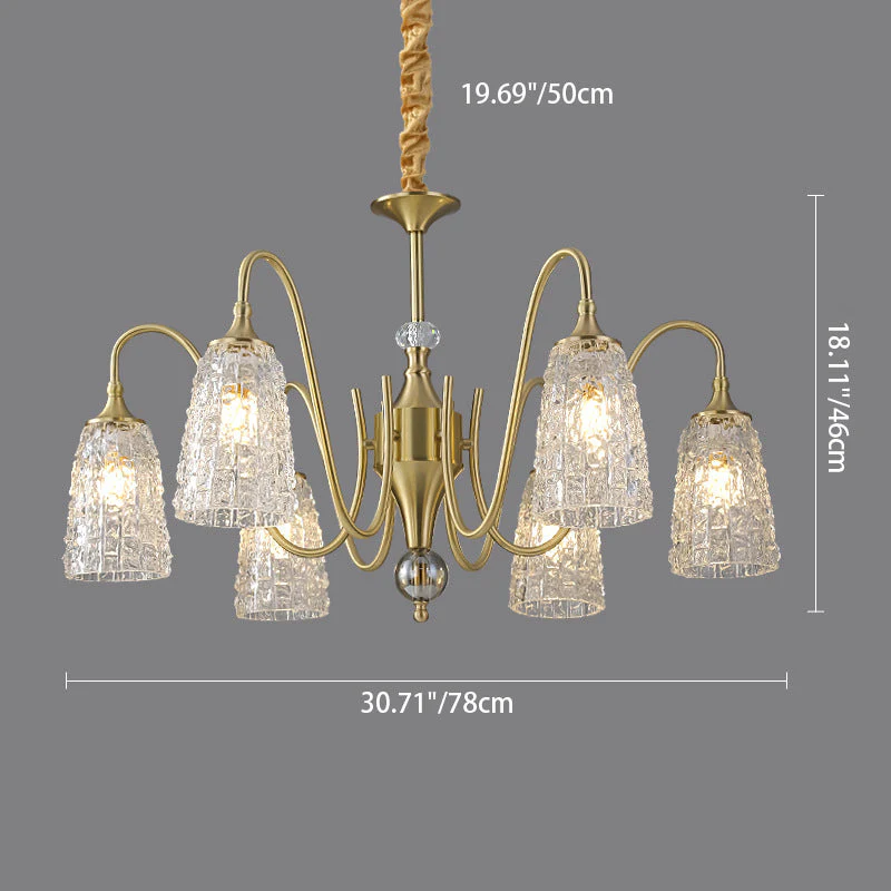 Світлодіодна люстра Orbita 5030 (Золота) на 6 плафонів Київ - фото 3