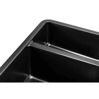 Мийка кухонна GRANADO Under top DOUBLE black shine (gr3401) Вінниця